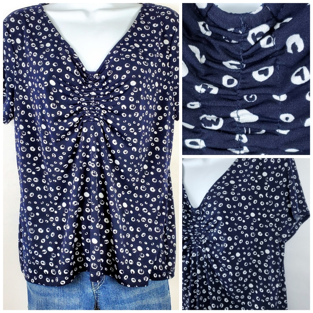 LAURA ASHLEY Short Sleeve Top